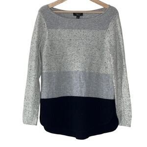 CHARTER‎ CLUB CASHMERE LUXURY COLOR BLOCK SWEATER SIZE M